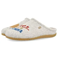 Kapcie damskie - HOT POTATOES kapcie damskie elphin, szary, 40 EU - miniaturka - grafika 1