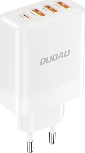 Ładowarka Dudao Ładowarka Dudao A5HEU sieciowa 3x USB-A 1x USB-C PD20W - biała - Ładowarki do telefonów Ładowarka Dudao Ładowarka Dudao A5HEU sieciowa 3x USB-A 1x USB-C PD20W - biała - Ładowarki do telefonów - miniaturka - grafika 1