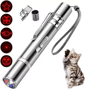 3w1 Wskaźnik laserowy dla kota Usb latarka Uv - Latarki - miniaturka - grafika 1