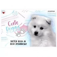 Szkolne artykuły papiernicze - Starpak Blok rysunkowy A4/20K biały Cute Doggy (20szt) - miniaturka - grafika 1