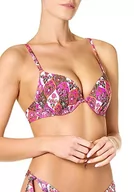 Stroje kąpielowe - goldenpoint Bikini damski kostium kąpielowy push-up biustonosz Summer Memories, wielokolorowa, 80B - miniaturka - grafika 1