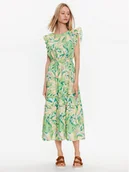 Sukienki - YAS Sukienka codzienna 26030005 Zielony Regular Fit - miniaturka - grafika 1