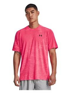 Koszulki sportowe męskie - Under Armour Koszulka sportowa "Tech Vent" w kolorze różowym - grafika 1