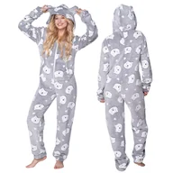 Piżamy damskie - PIŻAMA ONESIE Kigurumi Kombinezon Przebranie Kostium BIAŁE MISIE[M-ONESIE7] - miniaturka - grafika 1