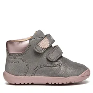 Buty dla dziewczynek - Sneakersy Geox B Macchia Girl B164PC 07722 C1FK8 Szary - miniaturka - grafika 1