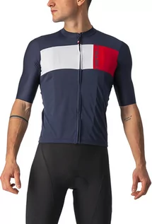 Koszulki rowerowe - Castelli Prologo 7 Jersey Men, niebieski/srebrny XXL 2022 Koszulki kolarskie - grafika 1