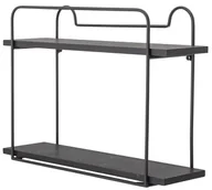 Półki do salonu - Bloomingville Półka Cass czarna 82050798 - miniaturka - grafika 1