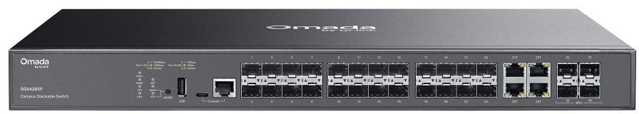 Switch TP-Link Przełącznik sieciowy zarządzany L3 czarny SG5428XF