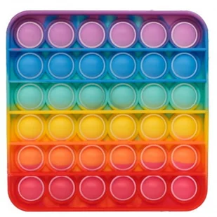 ZABAWKA SENSORYCZNA PIŁECZKA KWADRAT RAINBOW - Zabawki sensoryczne - miniaturka - grafika 1