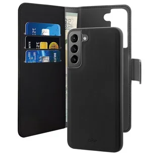 PURO Etui Wallet Detachable 2w1 do Samsung Galaxy S22+ Czarny - Etui i futerały do telefonów - miniaturka - grafika 1