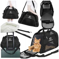 Transportery dla kotów - Transporter Dla Kota Psa Królika Torba Podróżna Składany Do Samochodu Duża - miniaturka - grafika 1