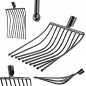 Grabie i motyki - KADAX Widły 10-Zębne Do Ziemniaków Ogrodowe Gospodarcze metalowe Bez Trzonka - miniaturka - grafika 1