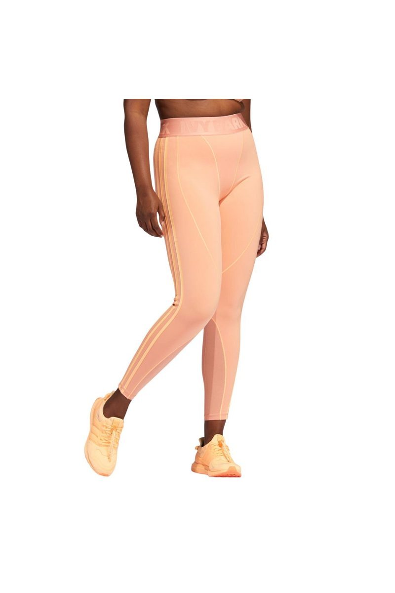 Legginsy damskie Adidas Ivy Park sportowe pomarańczowe elastyczne-S