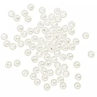 Zabawki kreatywne - Zestaw pereł dekoracyjnych 10mm 40g jasne białe - miniaturka - grafika 1