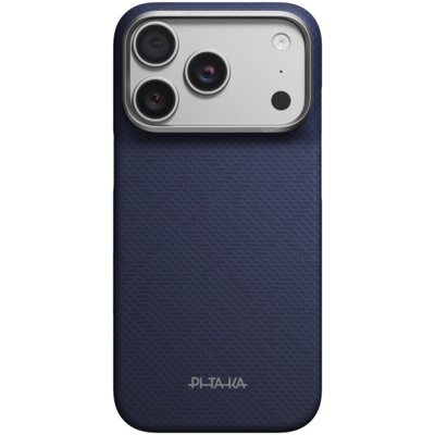 Etui PITAKA Edge Case PTK Weaving-Sapphire MagSafe do Apple iPhone 17 Pro/18 Pro Niebieski