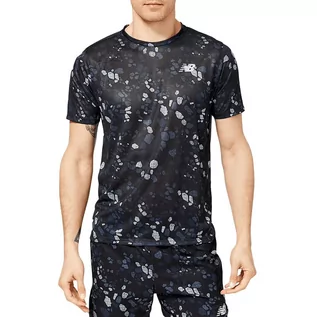 Koszulki męskie - Koszulka New Balance MT21263BK - czarna - grafika 1