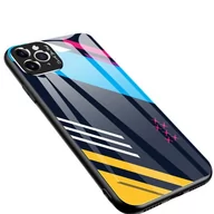 Etui i futerały do telefonów - Hurtel Color Glass Case etui pokrowiec nakładka ze szkła hartowanego z osłoną na aparat iPhone 11 Pro pattern 2 - Wielokolorowy - miniaturka - grafika 1