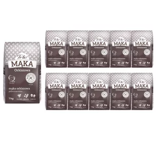To ta! Mąka orkiszowa pszenna pełnoziarnista 1 kg x 10 sztuk - Mąka - miniaturka - grafika 1