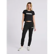 Koszulki sportowe damskie - Hummel Koszulka sportowa hml Legacy Woman Cropped T-shirt - miniaturka - grafika 1