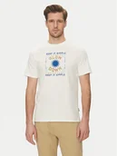 Koszulki męskie - Blend T-Shirt 20718311 Biały Regular Fit - miniaturka - grafika 1