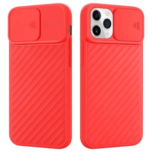 Pokrowiec Do Apple iPhone 11 PRO Etui w Czerwony Mat Ochrona kamery TPU Obudowa Case Cover Cadorabo - Etui i futerały do telefonów - miniaturka - grafika 1