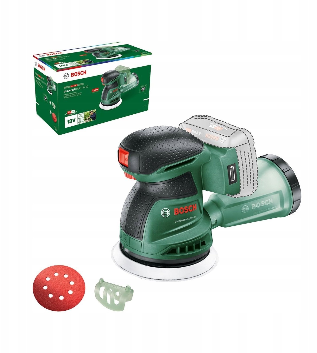 Bosch UniversalOrbit 18V-2 Szlifierka ekscentryczna 06033E4100