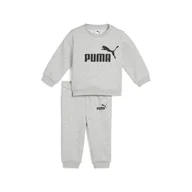 Odzież sportowa dziecięca - Zestaw dla małych dzieci Minicats Essentials z bluzą PUMA Light Gray Heather - miniaturka - grafika 1