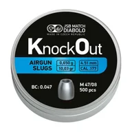 Amunicja do wiatrówek - Śrut JSB 4,51mm 0,650g KnockOut Slugs .177 500 szt. - miniaturka - grafika 1