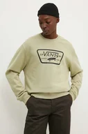 Bluzy męskie - Vans bluza bawełniana męska kolor zielony z nadrukiem VN000JSHD3Z1 - miniaturka - grafika 1