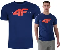Koszulki męskie - Koszulka Męska 4f T-shirt 3015 Bawełniany Podkoszulek Sportowy Co Dzień S - miniaturka - grafika 1