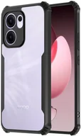 Etui i futerały do telefonów - Etui pancerne do Oppo Reno 13 F, przezroczysto-czarne - miniaturka - grafika 1
