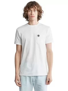 Koszulki męskie - Timberland Koszulka "Dunstan" w kolorze białym - grafika 1