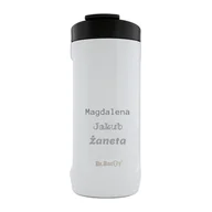 Kubki termiczne - Kubek termiczny z grawerem Dr.Bacty Notus 360 ml -  biały - miniaturka - grafika 1