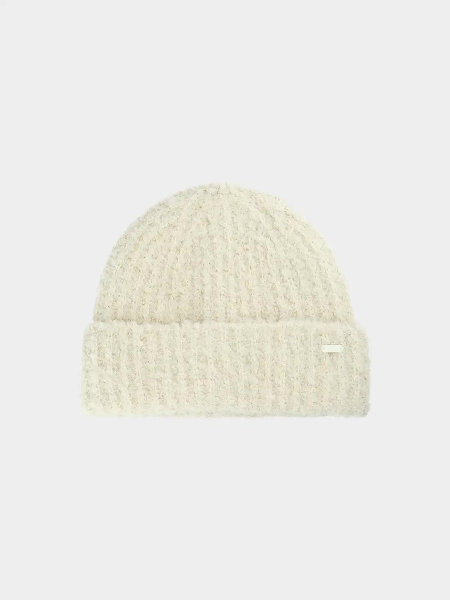 Czapka zimowa damska 4F beanie - beżowy