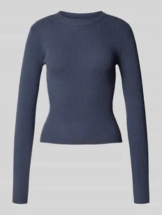 Sweter o kroju slim fit z dzianiny z mieszanki wiskozy model ‘MIRA’ - Swetry damskie - miniaturka - grafika 1