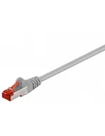 Kable światłowodowe - Wentronic Kabel sieciowy CAT6, (lose Ware), 2 X RJ45 St., PIMF + geflechtgeschirmt Cat 6  500 LC SSTP PIMF GRAU 5 m 4040849935725 - miniaturka - grafika 1