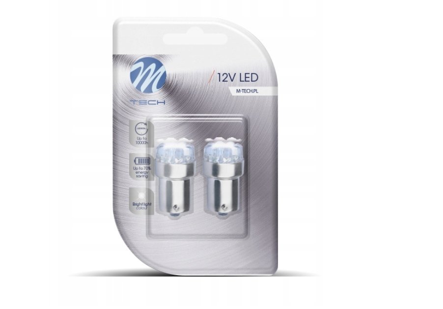 ŻARÓWKA dioda BA15S 9 LED ŻÓŁTA 12V 5W LB033Y