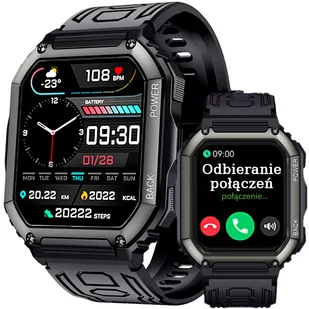 Rubicon RNCE93 Czarny - Smartwatch - miniaturka - grafika 1