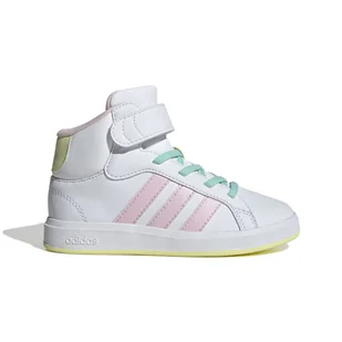 Dziecięce Sneakersy ADIDAS GRAND COURT MID K IE8705 – Biały - Sneakersy damskie - miniaturka - grafika 1