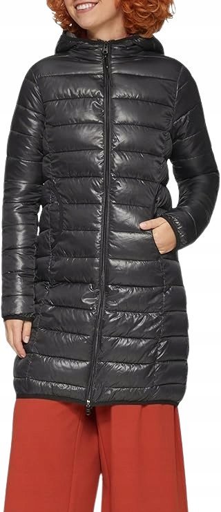 QS KURTKA DAMSKA CZARNA PIKOWANA Z KAPTUREM XXL J5D