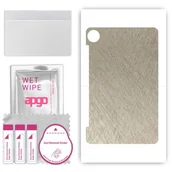 Akcesoria do tabletów i e-booków - folia naklejka skórka strukturalna na TYŁ do Blackview Tab 80 - Tytan Srebrny - apgo SKINS - miniaturka - grafika 1