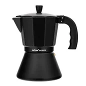 Zaparzacze i kawiarki - Kawiarka aluminiowa 300 ml na 6 filiżanek czarny - miniaturka - grafika 1