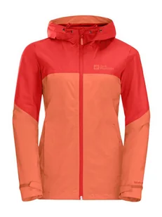Jack Wolfskin Kurtka przeciwdeszczowa w kolorze pomarańczowym - Kurtki i kamizelki sportowe damskie - miniaturka - grafika 1