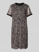 Sukienki - Sukienka T-shirtowa o długości do kolan z okrągłym dekoltem model ‘Tindra’ - miniaturka - grafika 1