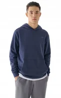 Bluzy męskie - Męska bluza dresowa z kapturem kangurka 4F M1629 granatowa XL - miniaturka - grafika 1