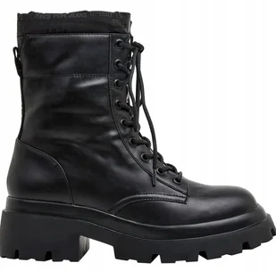 PEPE JEANS LOL PAD BOTKI DAMSKIE CZARNE Z LOGO 36 AWE - Botki damskie - miniaturka - grafika 1