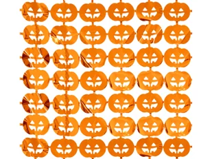 Kurtyna na Halloween - zasłona na drzwi Dynie - 100 x 200 cm - Halloween - miniaturka - grafika 1
