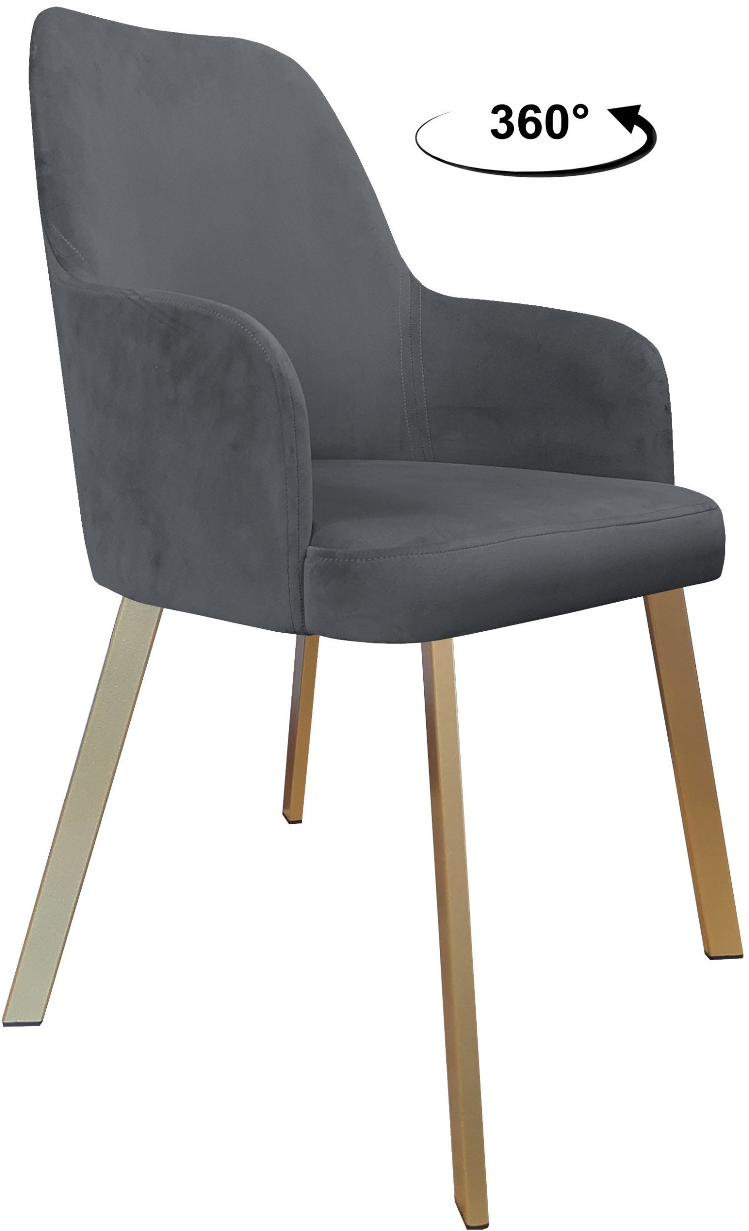 Krzesło obrotowe WESTA noga Profil złota BL14