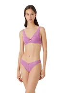 Biustonosze - Emporio Armani Damski biustonosz z podszewką Eternal Lace, 36A, niebieski - miniaturka - grafika 1