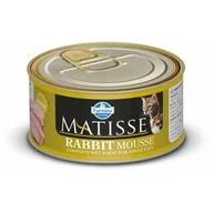 Mokra karma dla kotów - Matisse Farmina Mousse Premium z królikiem 85gr - miniaturka - grafika 1